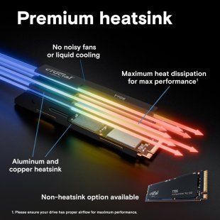 Накопитель SSD M.2 2280 2TB T705 with Heatsink Micron (CT2000T705SSD5)