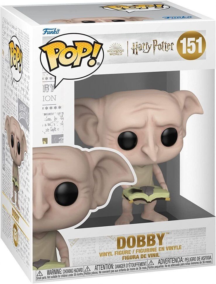 Фігурка Funko Harry Potter Dobby фанко Гаррі Поттер Доббі книга носок 151
