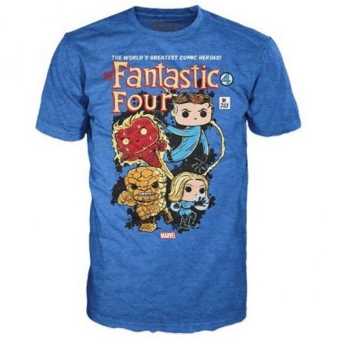 Футболка Funko Marvel Fantastic Four Collector Corps T-Shirt фанко Фантастическая четвёрка (размер L) - -