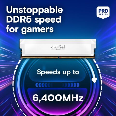 Модуль памяти для компьютера DDR5 16GB 6000 MHz Pro Overclocking White Micron (CP16G60C36U5W) - Модули памяти для компьютера  - Модули памяти для компьютера 