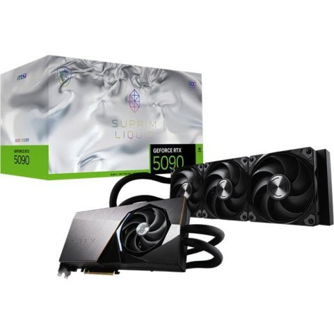 Видеокарта MSI GeForce RTX5090 32GB SUPRIM LIQUID SOC (RTX 5090 32G SUPRIM LIQUID SOC) - Нулевой остаток (Feed) - Нулевой остаток (Feed)