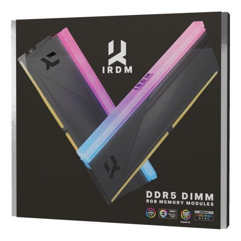 Модуль памяти для компьютера DDR5 64GB (2x32GB) 6000 MHz IRDM RGB Black Goodram (IRG-60D5L30/64GDC) - Нулевой остаток (Feed) - Нулевой остаток (Feed)