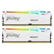 Модуль памяти для компьютера DDR5 64GB (2x32GB) 6400 MHz Beast White RGB XMP Kingston Fury (ex.HyperX) (KF564C32BWAK2-64) - Нулевой остаток (Feed) - Нулевой остаток (Feed)
