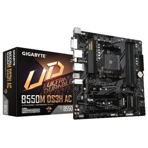 Материнская плата GIGABYTE B550M DS3H AC - Нулевой остаток (Feed) - Нулевой остаток (Feed)
