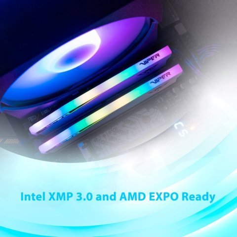 Модуль памяти для компьютера DDR5 32GB (2x16GB) 7000 MHz Viper Elite 5 RGB Patriot (PVER532G70C38KW) - Нулевой остаток (Feed) - Нулевой остаток (Feed)