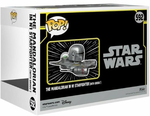 Фигурка Funko Star Wars The Mandalorian in N1 Starfighter with Grogu фанко Мандалорец с Грогу Exclusive 592 - -