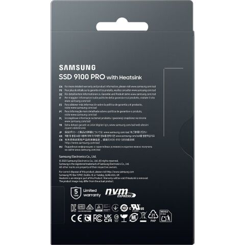 Накопитель SSD M.2 2280 4TB 9100 PRO Heatsink Samsung (MZ-VAP4T0CW) - Внутренние SSD  - Внутренние SSD 