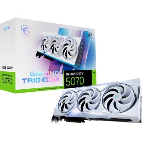 Видеокарта MSI GeForce RTX5070 12Gb GAMING TRIO OC WHITE (RTX 5070 12G GAMING TRIO OC WHITE) - Нулевой остаток (Feed) - Нулевой остаток (Feed)