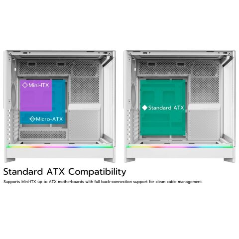Корпус для ПК MONTECH HS02 PRO (W) - Корпуса - Корпуса