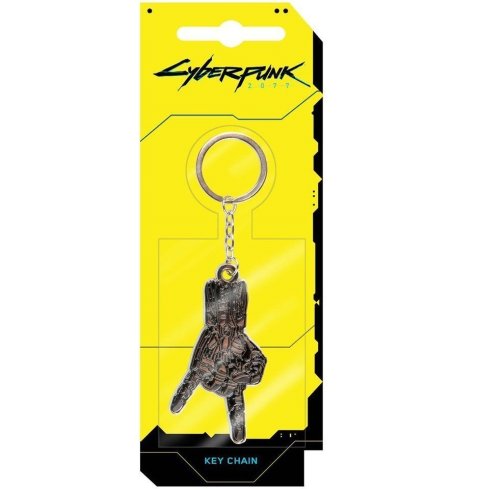 Брелок JINX Cyberpunk 2077 Silverhand Metal Keychain - -