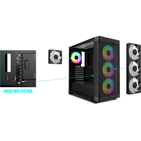 Корпус для ПК Gamdias ATHENA M3 (4711514501155) - Нулевой остаток (Feed) - Нулевой остаток (Feed)