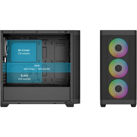 Корпус для ПК Gamdias ATHENA M3 (4711514501155) - Нулевой остаток (Feed) - Нулевой остаток (Feed)