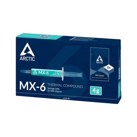 Термопаста Arctic MX-6 4g with 6 pcs MX Cleaner (ACTCP00084A) - Нулевой остаток (Feed) - Нулевой остаток (Feed)