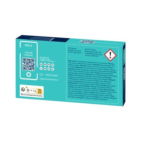 Термопаста Arctic MX-6 4g with 6 pcs MX Cleaner (ACTCP00084A) - Нулевой остаток (Feed) - Нулевой остаток (Feed)