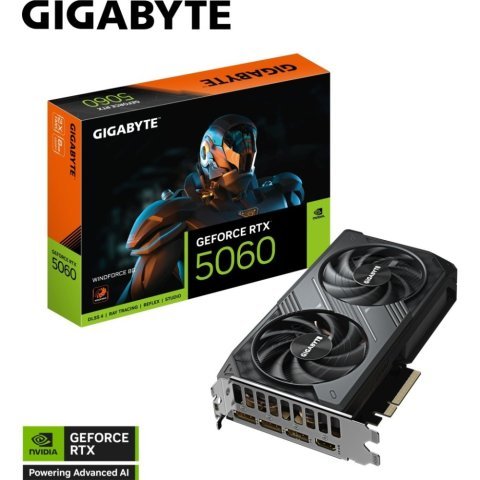 Видеокарта GIGABYTE GeForce RTX5060 8Gb WINDFORCE (GV-N5060WF2-8GD) - Нулевой остаток (Feed)  - Нулевой остаток (Feed) 
