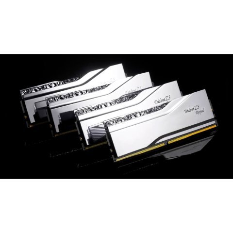 Модуль памяти для компьютера DDR5 32GB (2x16GB) 7600 MHz Trident Z5 Royal Silver G.Skill (F5-7600J3646G16GX2-TR5S) - Нулевой остаток (Feed) - Нулевой остаток (Feed)