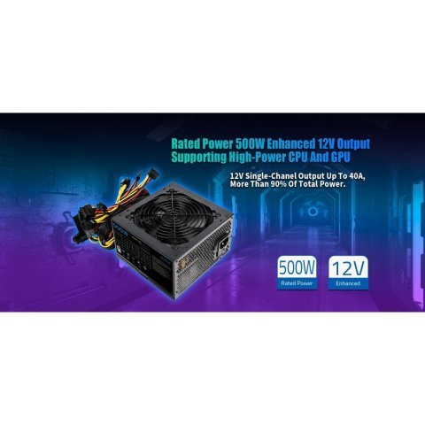 Блок питания PcCooler 500W (HW500-NP) - Нулевой остаток (Feed) - Нулевой остаток (Feed)