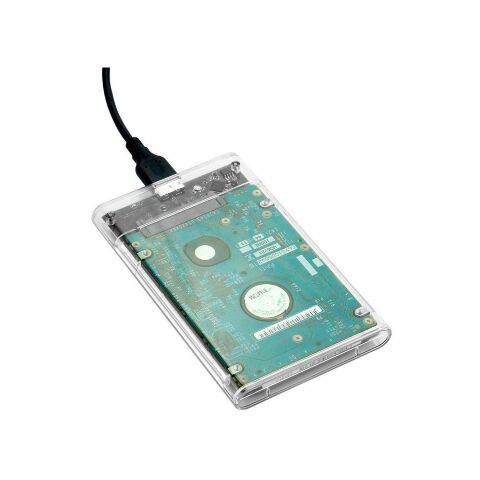 Карман внешний Dynamode 2.5" SATA HDD/SSD USB 3.0 Transparent (DM-CAD-25316) - Аксессуары к HDD  - Аксессуары к HDD 