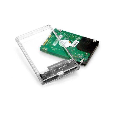 Карман внешний Dynamode 2.5" SATA HDD/SSD USB 3.0 Transparent (DM-CAD-25316) - Аксессуары к HDD  - Аксессуары к HDD 