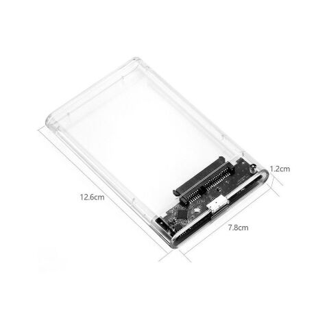 Карман внешний Dynamode 2.5" SATA HDD/SSD USB 3.0 Transparent (DM-CAD-25316) - Аксессуары к HDD  - Аксессуары к HDD 