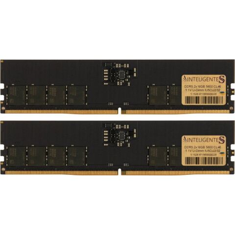 Модуль памяти для компьютера DDR5 32GB (2x16GB) 5600 MHz INTELIGENTES (IU5CIJ2/32) - Модули памяти для компьютера  - Модули памяти для компьютера 