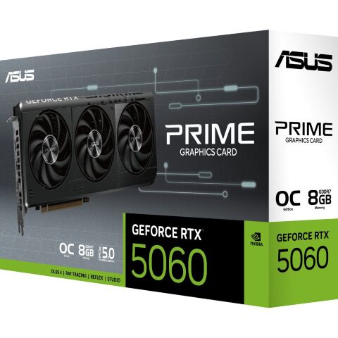 Видеокарта ASUS GeForce RTX5060 8Gb PRIME OC (PRIME-RTX5060-O8G) - Видеокарты  - Видеокарты 