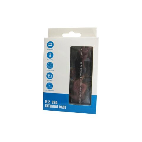 Карман внешний Dynamode M.2 SSD NVMe/SATA combo USB3.2 GEN2 Type-C aluminium black (DM-CAD-SSD10) - Аксессуары к HDD  - Аксессуары к HDD 