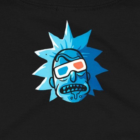 Футболка Morze Rick and Morty as Stranger Things T-Shirt Рик и морти как Очень странные дела (размер L) -   -  