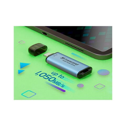 Накопитель SSD USB Type-C 2TB ESD300 Transcend (TS2TESD300C) - Нулевой остаток (Feed)  - Нулевой остаток (Feed) 
