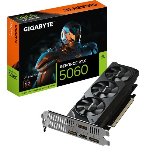 Видеокарта GIGABYTE GeForce RTX5060 8Gb OC Low Profile (GV-N5060OC-8GL) - Видеокарты  - Видеокарты 