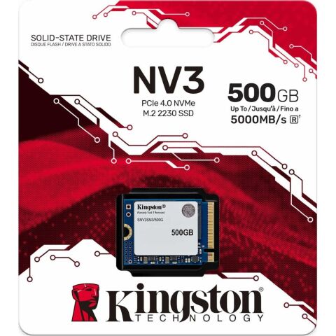 Накопитель SSD M.2 2230 500GB NV3 Kingston (SNV3SM3/500G) - Внутренние SSD  - Внутренние SSD 