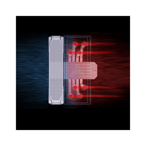 Кулер для процессора JONSBO PISA A4 White - Нулевой остаток (Feed) - Нулевой остаток (Feed)