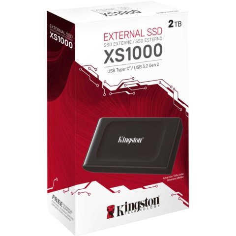 Накопитель SSD USB Type-C 2TB XS1000 Kingston (SXS1000/2000GA) - Нулевой остаток (Feed)  - Нулевой остаток (Feed) 