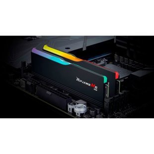 Модуль памяти для компьютера DDR5 32GB (2x16GB) 6400 MHz Ripjaws M5 RGB Matte Black G.Skill (F5-6400J3648F16GX2-RM5RK)