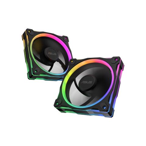 Кулер для корпуса ASUS PRIME MR120 REVERSE ARGB BLACK 3IN1 (90DA00L0-B09020) - Нулевой остаток (Feed) - Нулевой остаток (Feed)