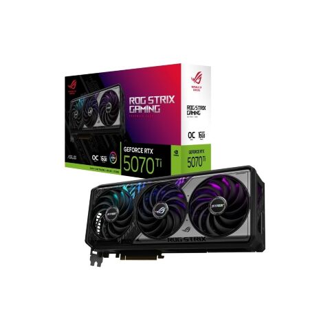 Видеокарта ASUS GeForce RTX5070 Ti 16GB ROG STRIX OC GAMING (ROG-STRIX-RTX5070TI-O16G-GAMING) - Нулевой остаток (Feed)  - Нулевой остаток (Feed) 