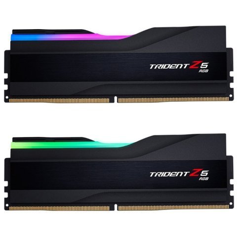 Модуль памяти для компьютера DDR5 96GB (2x48GB) 5600 MHz Trident Z5 RGB Matte Black G.Skill (F5-5600J4040D48GX2-TZ5RK) - Нулевой остаток (Feed) - Нулевой остаток (Feed)