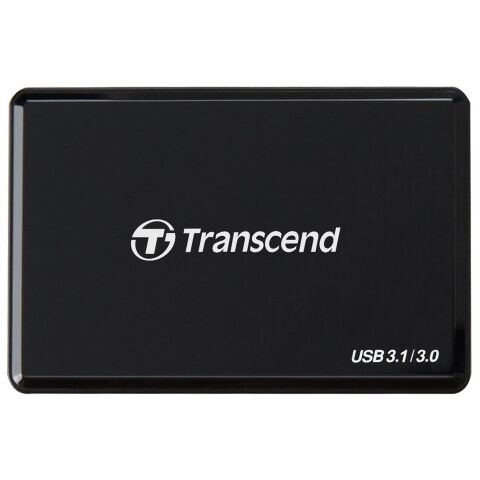 Считыватель флеш-карт Transcend USB 3.1 Gen 1 Type-C SD/microSD/CompactFlash/Memory Stick (TS-RDC8K2) - Нулевой остаток (Feed) - Нулевой остаток (Feed)