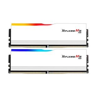 Модуль памяти для компьютера DDR5 32GB (2x16GB) 6400 MHz Ripjaws M5 RGB Matte White G.Skill (F5-6400J3648F16GX2-RM5RW)