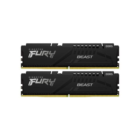Модуль памяти для компьютера DDR5 128GB (2x64GB) 5600 MHz Beast Black Kingston Fury (ex.HyperX) (KF556C40BBK2-128) - Нулевой остаток (Feed)  - Нулевой остаток (Feed) 