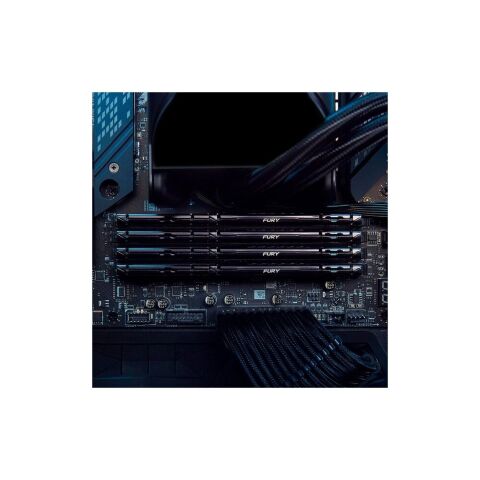 Модуль памяти для компьютера DDR5 128GB (2x64GB) 5600 MHz Beast Black Kingston Fury (ex.HyperX) (KF556C40BBK2-128) - Нулевой остаток (Feed)  - Нулевой остаток (Feed) 