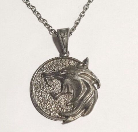 Медальйон 3D Відьмак (The Witcher) метал новий кулон Геральта з серіалу №2 - -