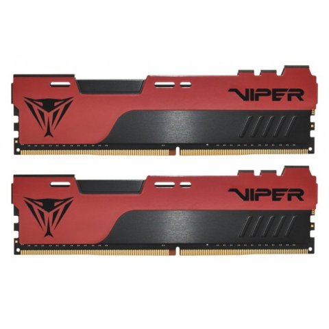 Модуль памяти для компьютера DDR4 16GB (2x8GB) 3200 MHz Viper Elite II Red Patriot (PVE2416G320C8K) - Нулевой остаток (Feed) - Нулевой остаток (Feed)