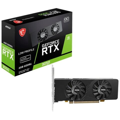Видеокарта MSI GeForce RTX3050 6Gb LP E OC (RTX 3050 LP E 6G OC) - Видеокарты  - Видеокарты 