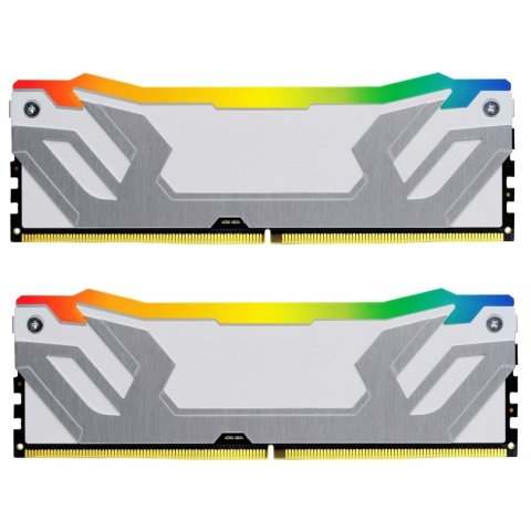 Модуль памяти для компьютера DDR5 48GB (2x24GB) 8400 MHz Renegade RGB White/Silver Kingston Fury (ex.HyperX) (KF584CU40RWAK2-48) - Нулевой остаток (Feed)  - Нулевой остаток (Feed) 
