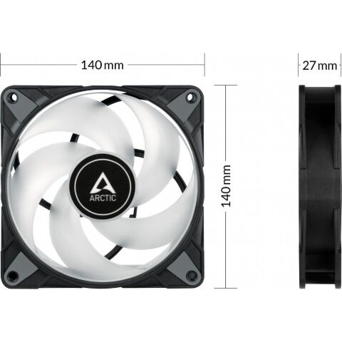 Кулер для корпуса Arctic P14 PWM PST A-RGB (ACFAN00239A) - Вентиляторы к корпусам - Вентиляторы к корпусам
