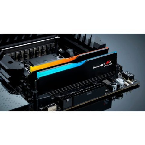 Модуль памяти для компьютера DDR5 64GB (2x32GB) 6000 MHz Ripjaws M5 Neo RGB Matte Black G.Skill (F5-6000J3636F32GX2-RM5NRK) - Нулевой остаток (Feed) - Нулевой остаток (Feed)