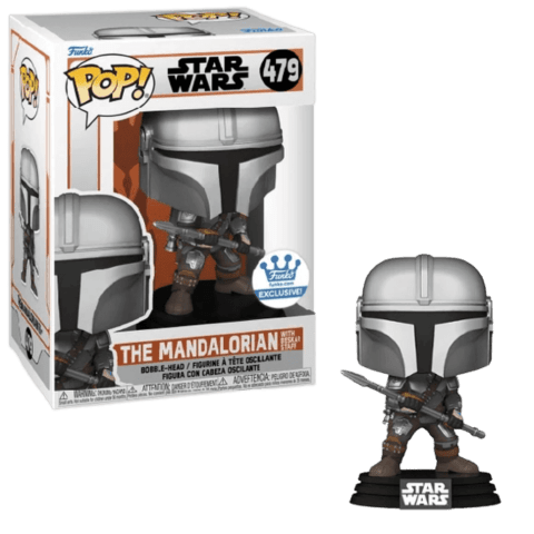 Фігурка Funko Star Wars: Mandalorian with Beskar Staff Фанко Мандалорець Бескар (Funko Exclusive) 479 - -