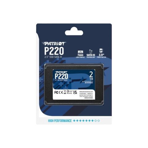 Накопитель SSD 2.5" 2TB P220 Patriot (P220S2TB25) - Нулевой остаток (Feed)  - Нулевой остаток (Feed) 
