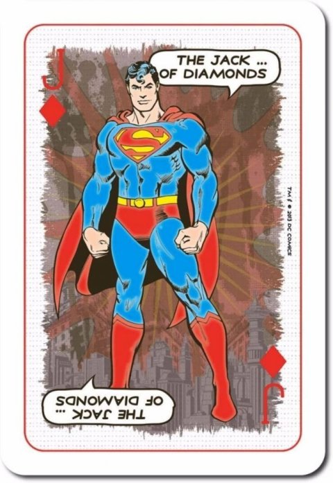 Гральні карти DC Superheroes Retro Playing Cards Game Waddingtons Number 1 - -